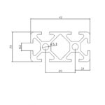 Aluminijumski profil CLAK 20×40