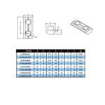 Nut matica /sa dve rupe/ LE-HM2-M8-3060