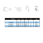 Ugaoni konektor zviždaljka-SET / XLE-KS-30-8