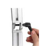 Zglob sa kočnicom za aluminijumski profil 40×40-SET / XLE-RJ-40-L