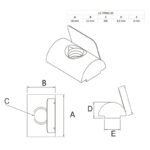 Nut matica sa oprugom / LE-TP-M8-45 / pakovanje od 20 komada