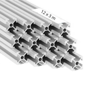 Aluminijumski profil CLAK 20x20x3000  (mm) / SET