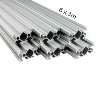 Aluminijumski profil CLAK 20x40x3000  (mm) / SET