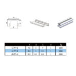 PVC poklopac za al.profile  / XLE-PFT-8 / Crni